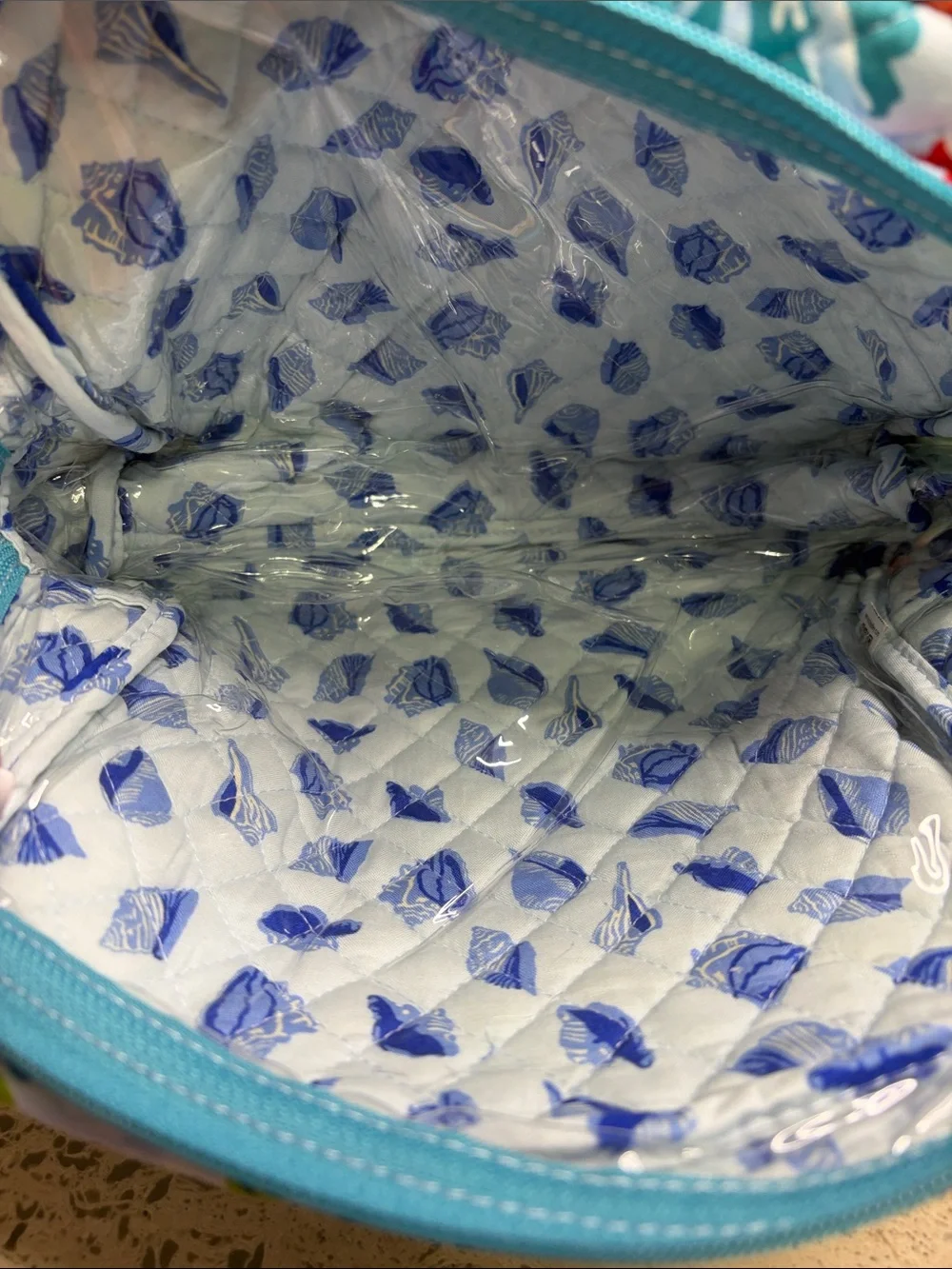 Vera Bradley Iconic Large Cosmetic Shore Thing